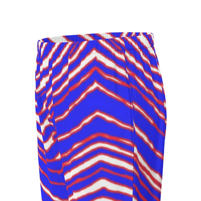 Buffalo Bills Zubaz Women's Long Sleeve Pajama Set With Black Contrast Piping