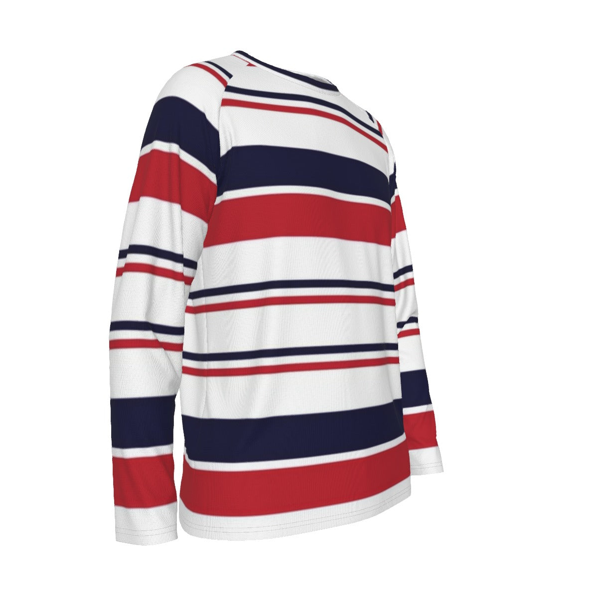 Red White and Navy Striped Long Sleeve Shirt – Timeless Coastal Classic