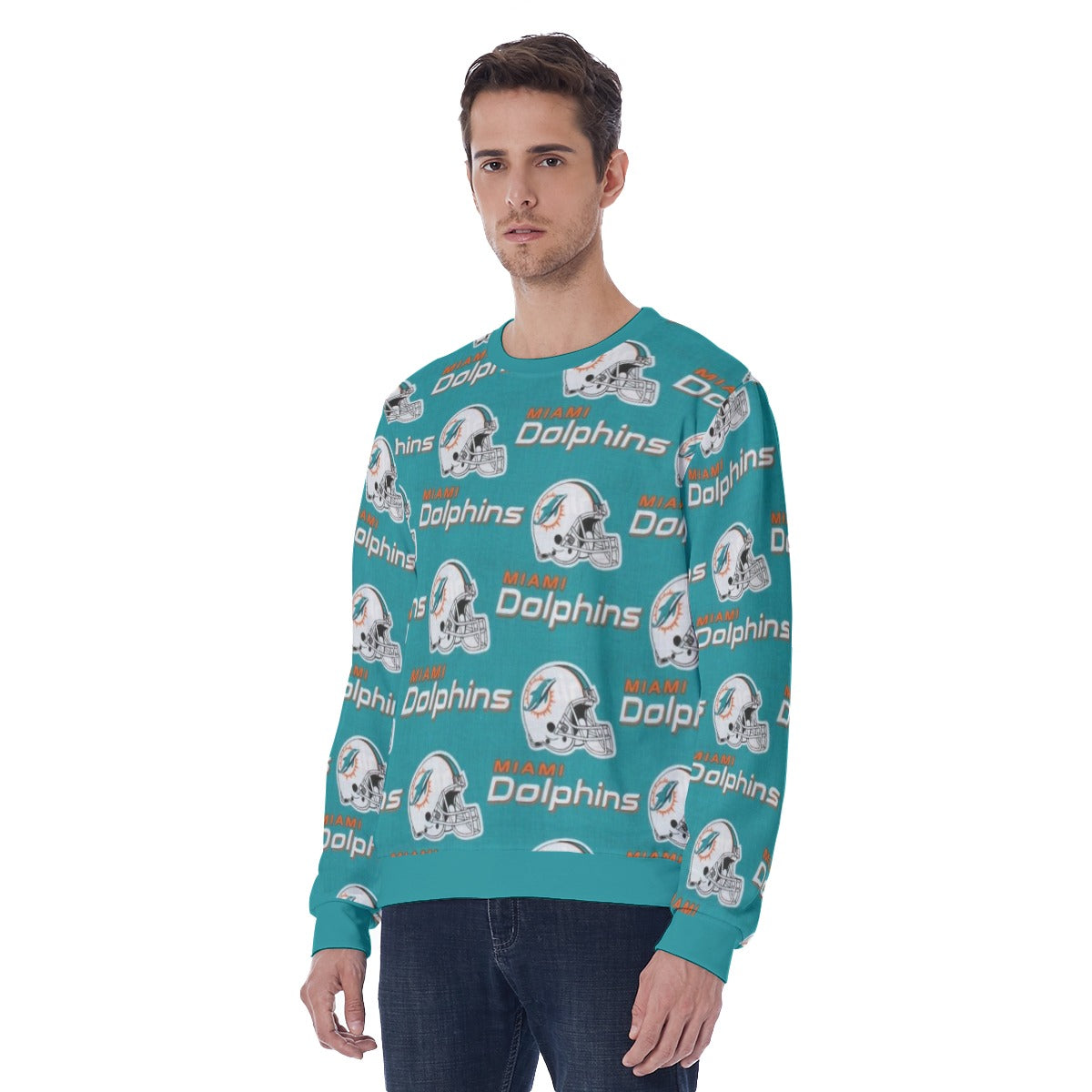Miami Football Game Day All-Over Print Men's Sweatshirt