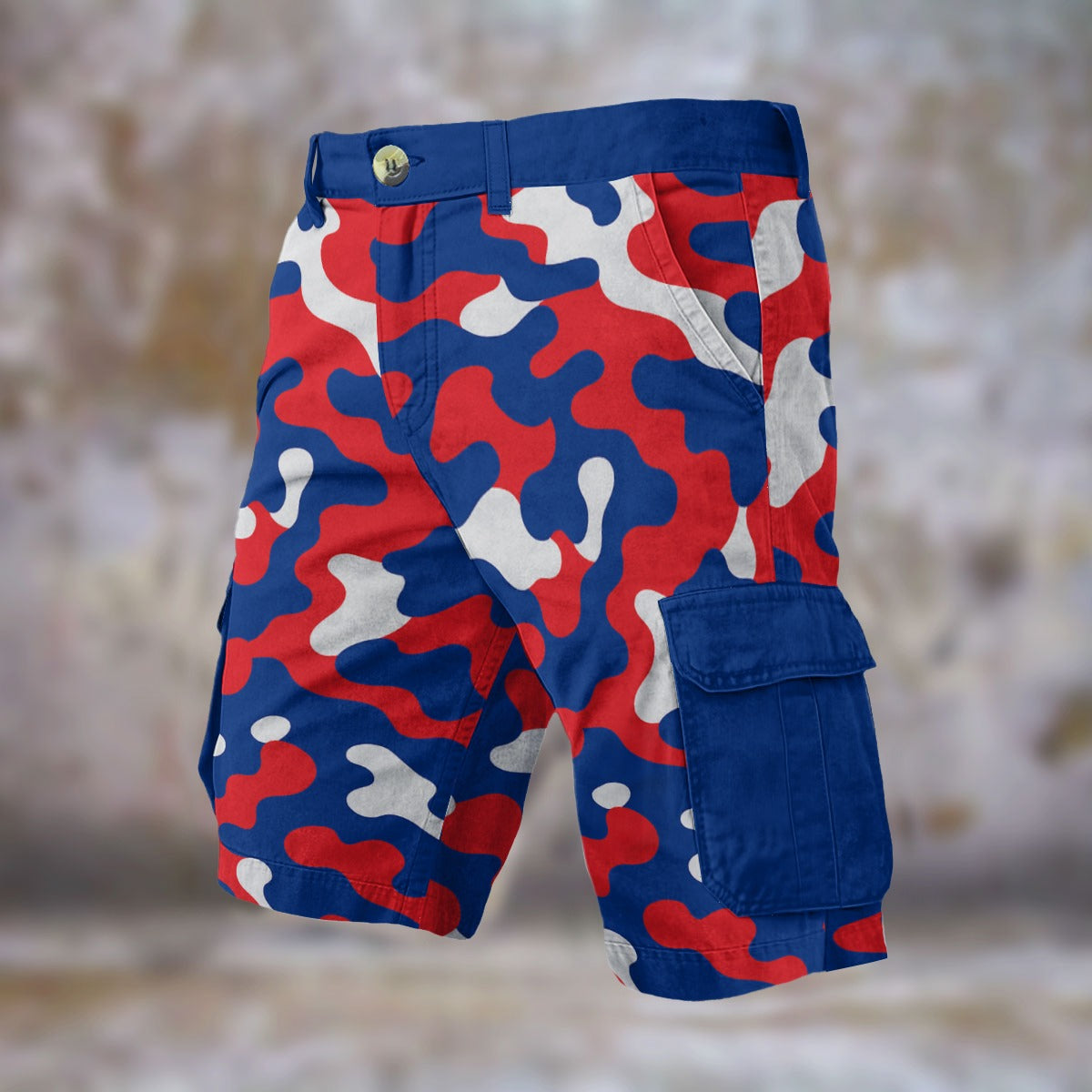 Urban Legend Buffalo Bills Royal Blue Red White Camo Cargo Shorts