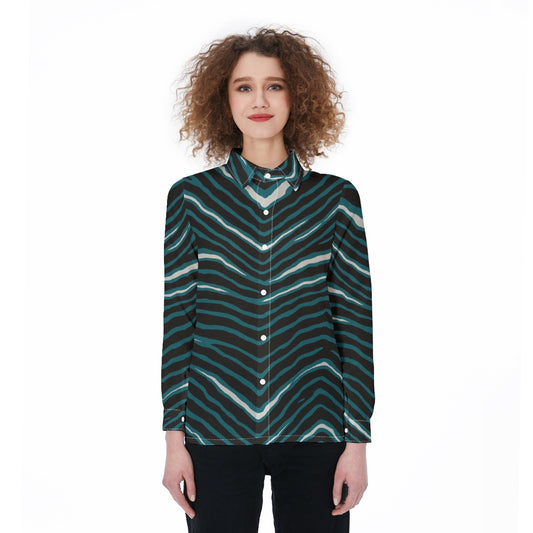 Philadelphia Football Game Day All-Over Print Women's Elastic-Back Shirt