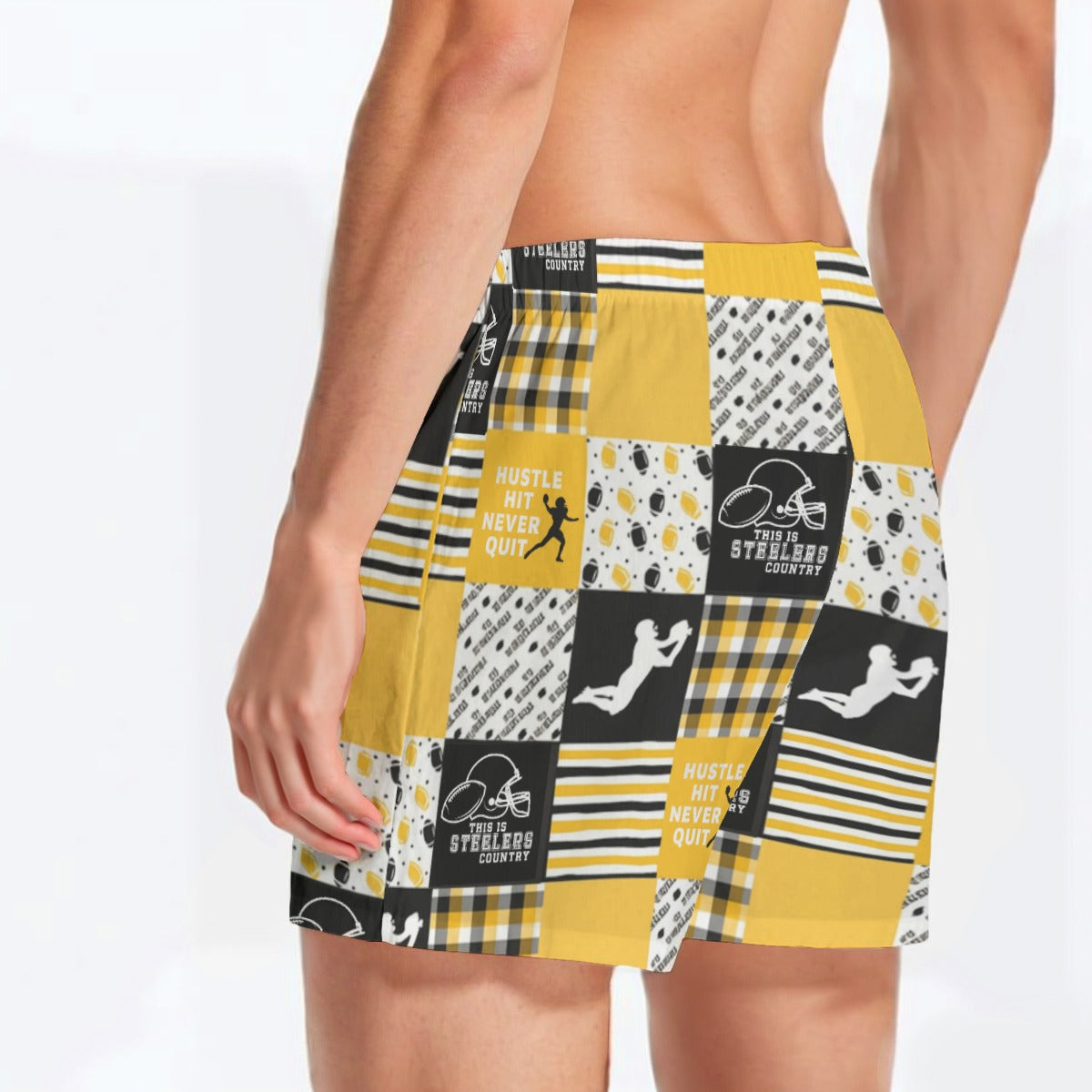 All-Over Print Men's Short Boxer Briefs|115GSM Cotton poplin