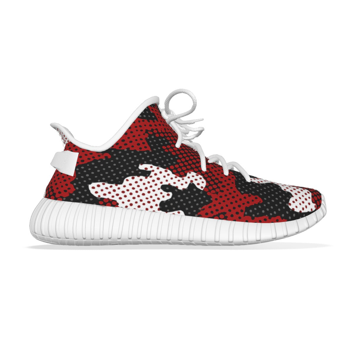 Urban Legend Wisconsin Badgers Red White Black Camo Coconut Sneakers Shoes