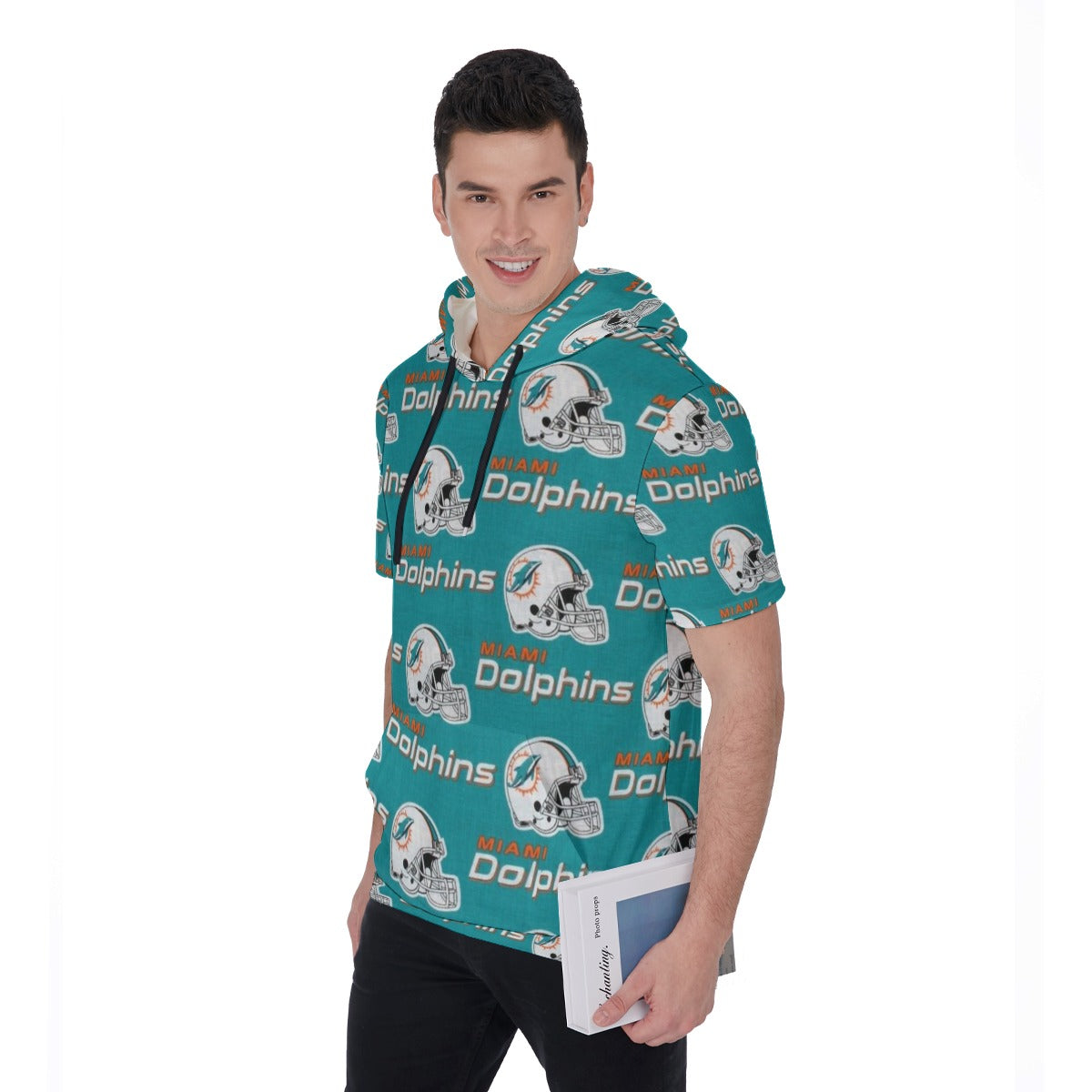 Miami Football Game Day All-Over Print Men's Short Sleeve Hoodie T-Shirt