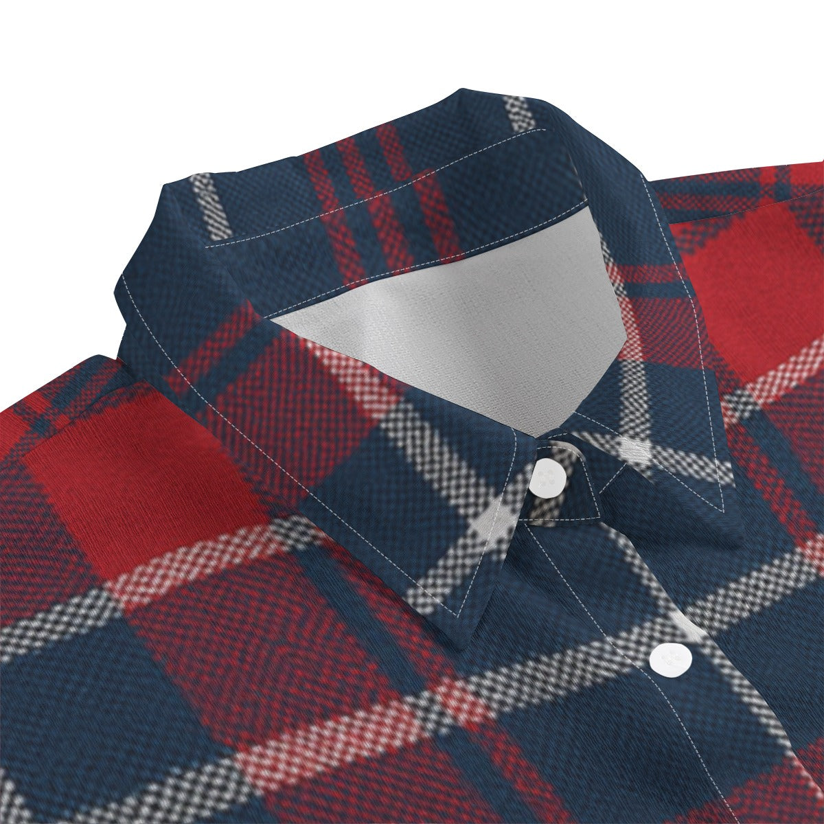 Arizona - Wildcats tartan plaid  Women's Chiffon Shirt With Elbow Sleeve