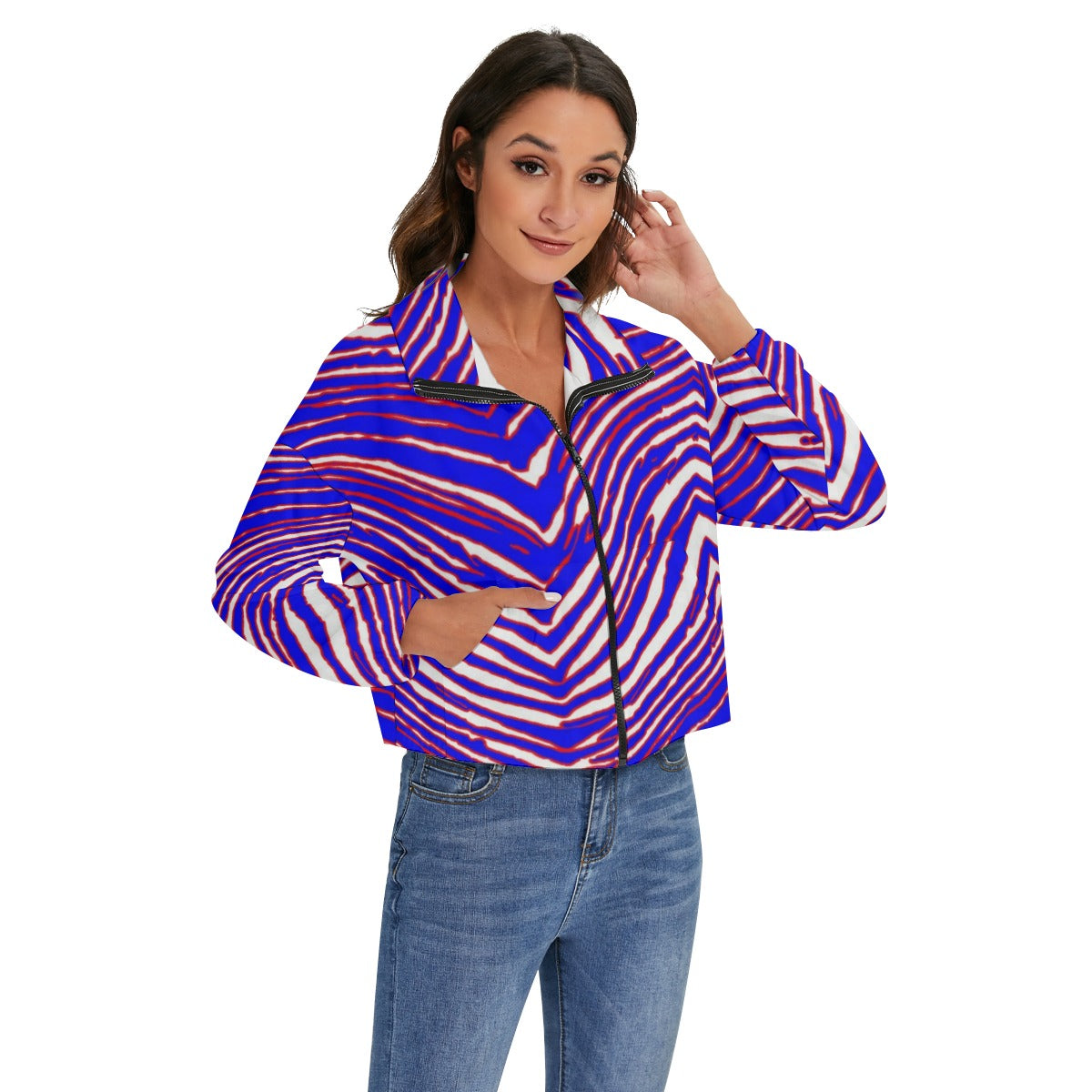 Buffalo Bills Zubaz Women's Zip Jacket