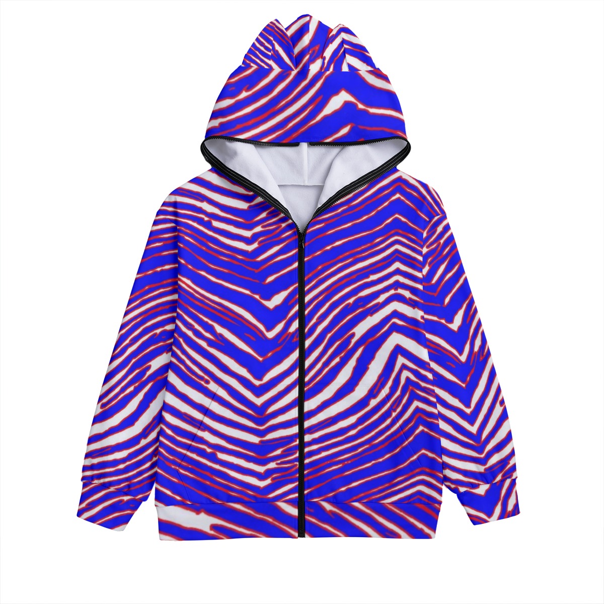 Buffalo Bills Zubaz Unisex Pullover Hoodie With Zipper Closure