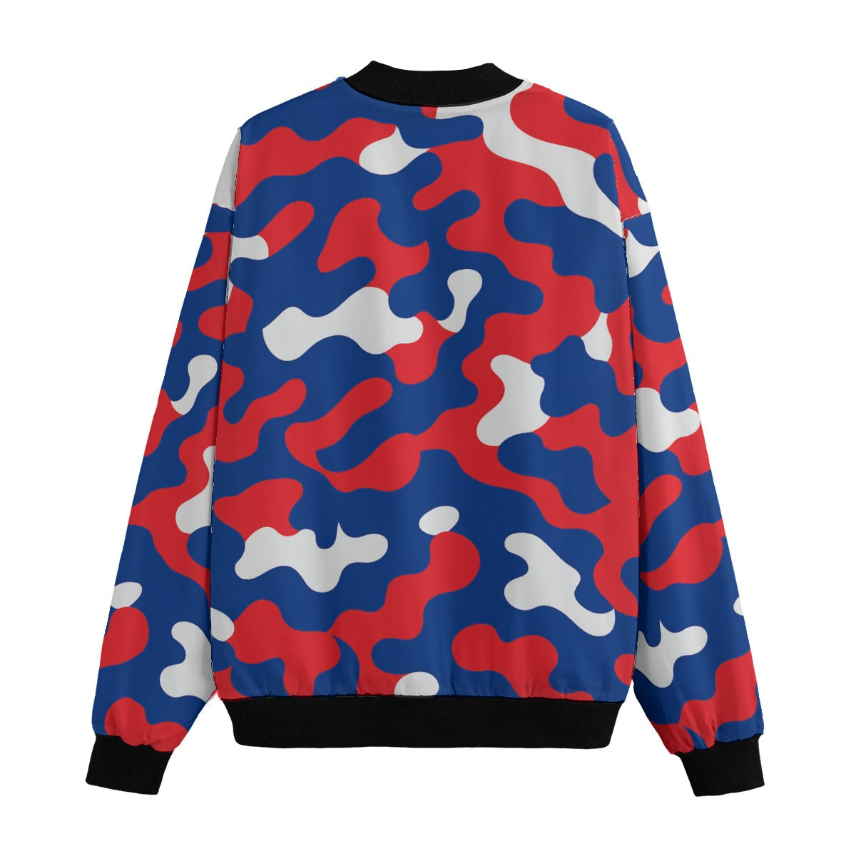Buffalo Bills Camo Fleece Bomber Jacket – Red, Blue and White NFL Streetwear