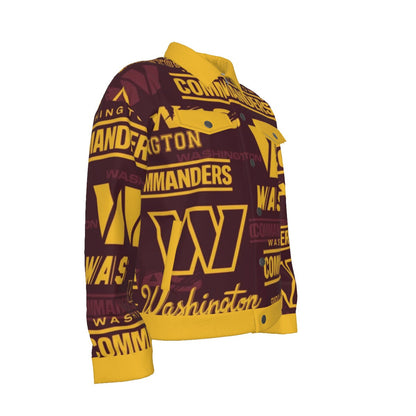 Washington Commanders Unisex Lapel Jacket | 245GSM Cotton