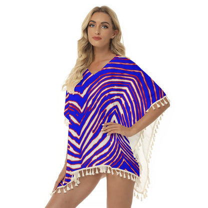 Buffalo Bills Zubaz Women's Square Fringed Shawl