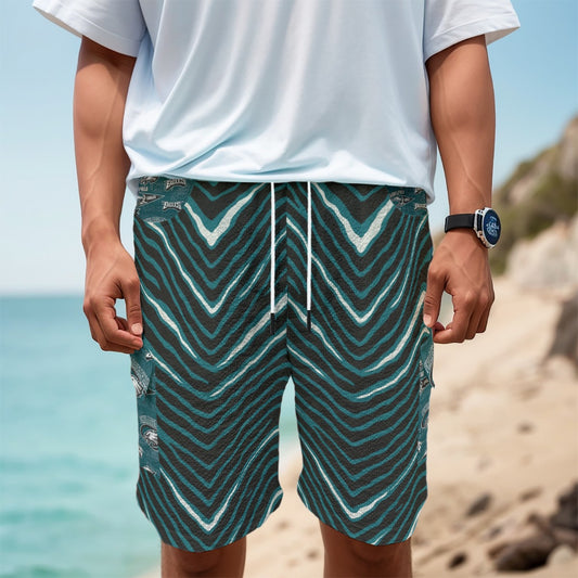 Philadelphia Football Game Day All-Over Print Men's Cargo Shorts