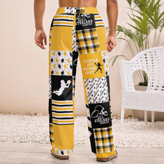 Pittsburgh Steelers All-Over Print Men's Straight pants