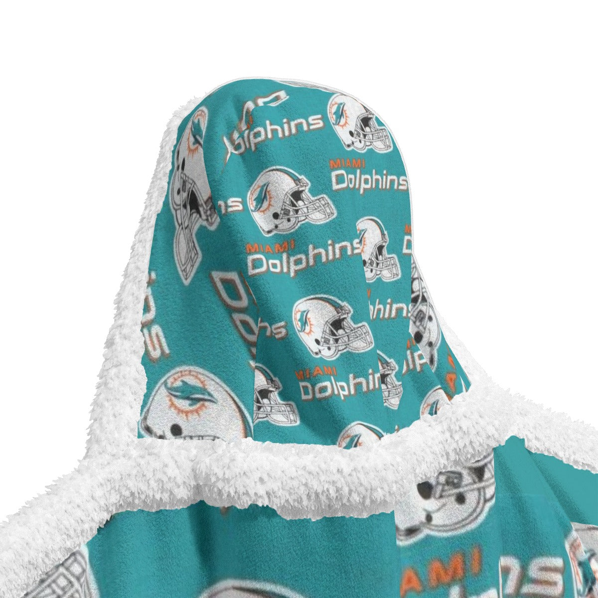 Miami Football Game Day All-Over Print Unisex Wearable Hooded Blanket