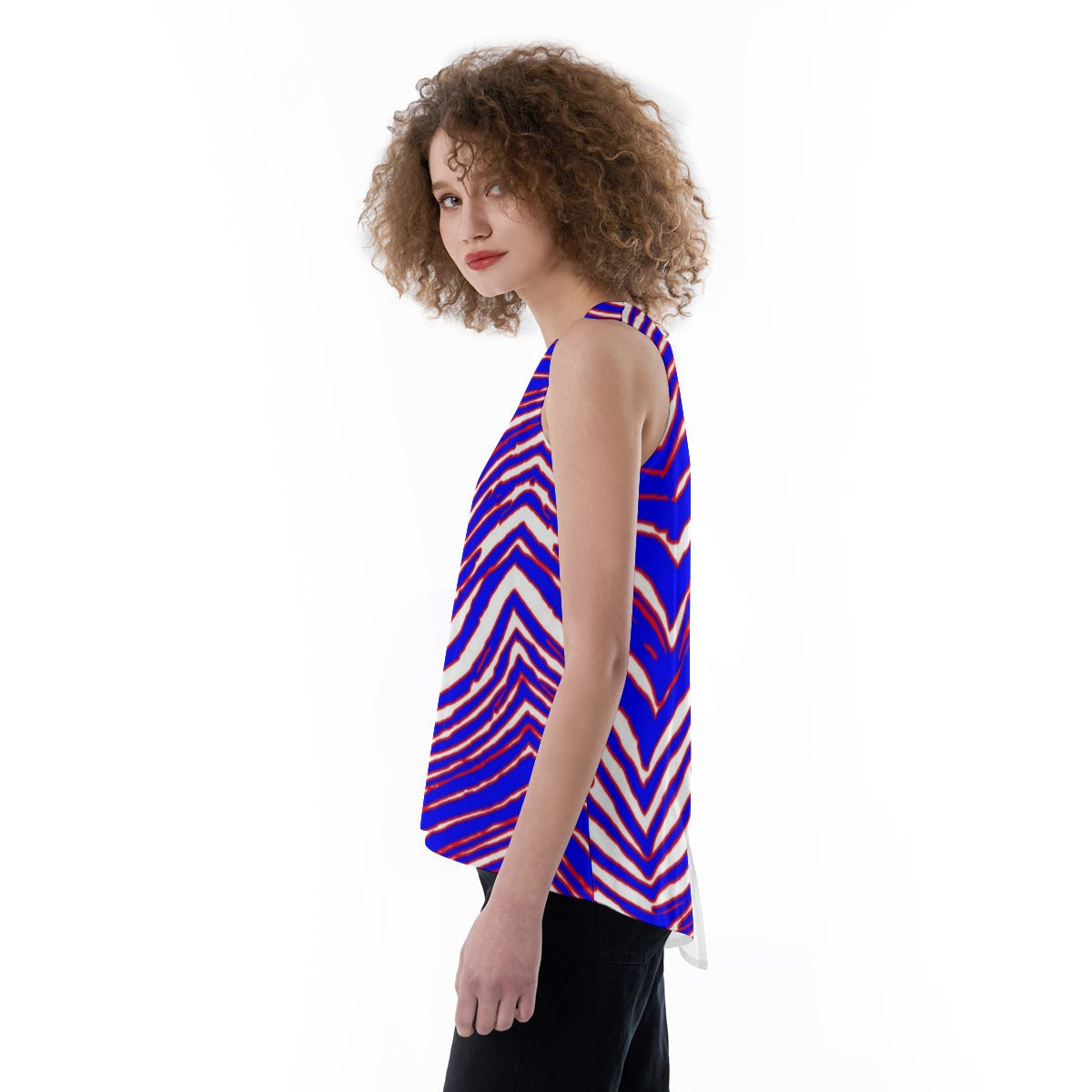 Buffalo Bills Zubaz Women's Loose Tank Top