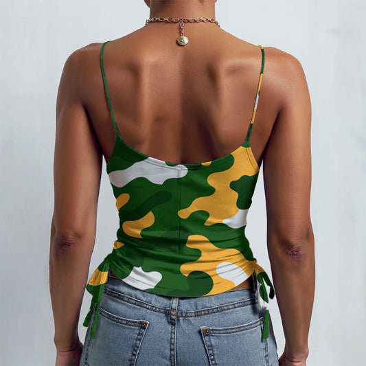 Green Bay Football Game Day All-over Print Drawstring Camisole