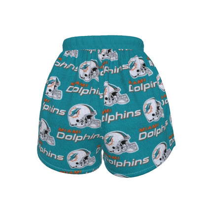 Miami Football Game Day All-Over Print Women's Sports Shorts|145GSM