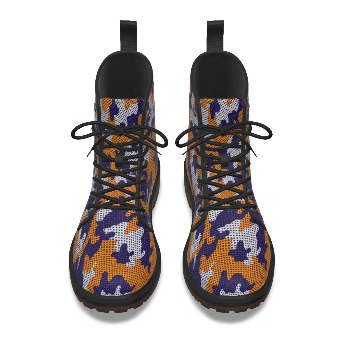 Urban Legend Louisiana Purple and Gold Camo Martin Short Boots – Tigers-Inspired College Streetwear