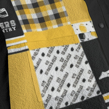 Pittsburgh Steelers All-Over Print Men's Casual Lapel Jacket