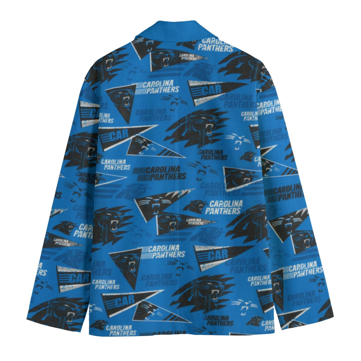 Carolina Panthers suit Flat Lapel Collar Blazer