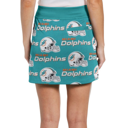 Miami Football Game Day All-Over Print Women's Middle-Waisted Skorts
