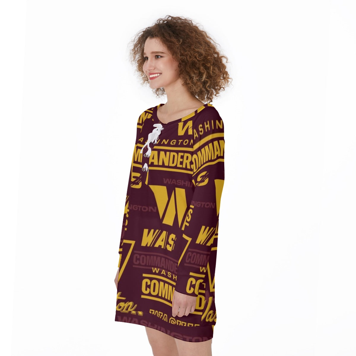 Washington Commanders Women's Lace-Up Sweatshirt