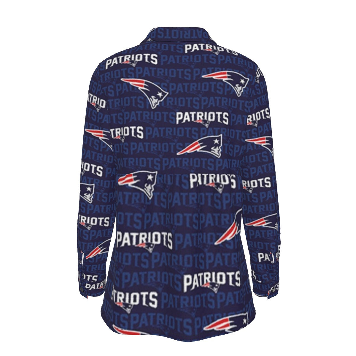 New England Football Game Day All-Over Print Women's Elastic-Back Shirt