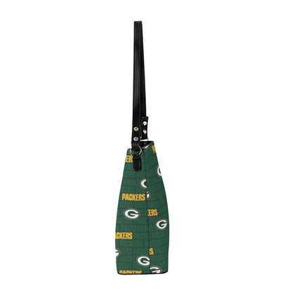 Green Bay Football Game Day Minimalist Square Crossbody Bucket Bag