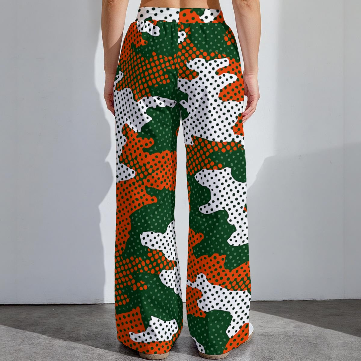 Miami - Hurricanes camo Women's High-Stretch Casual Pants|290GSM