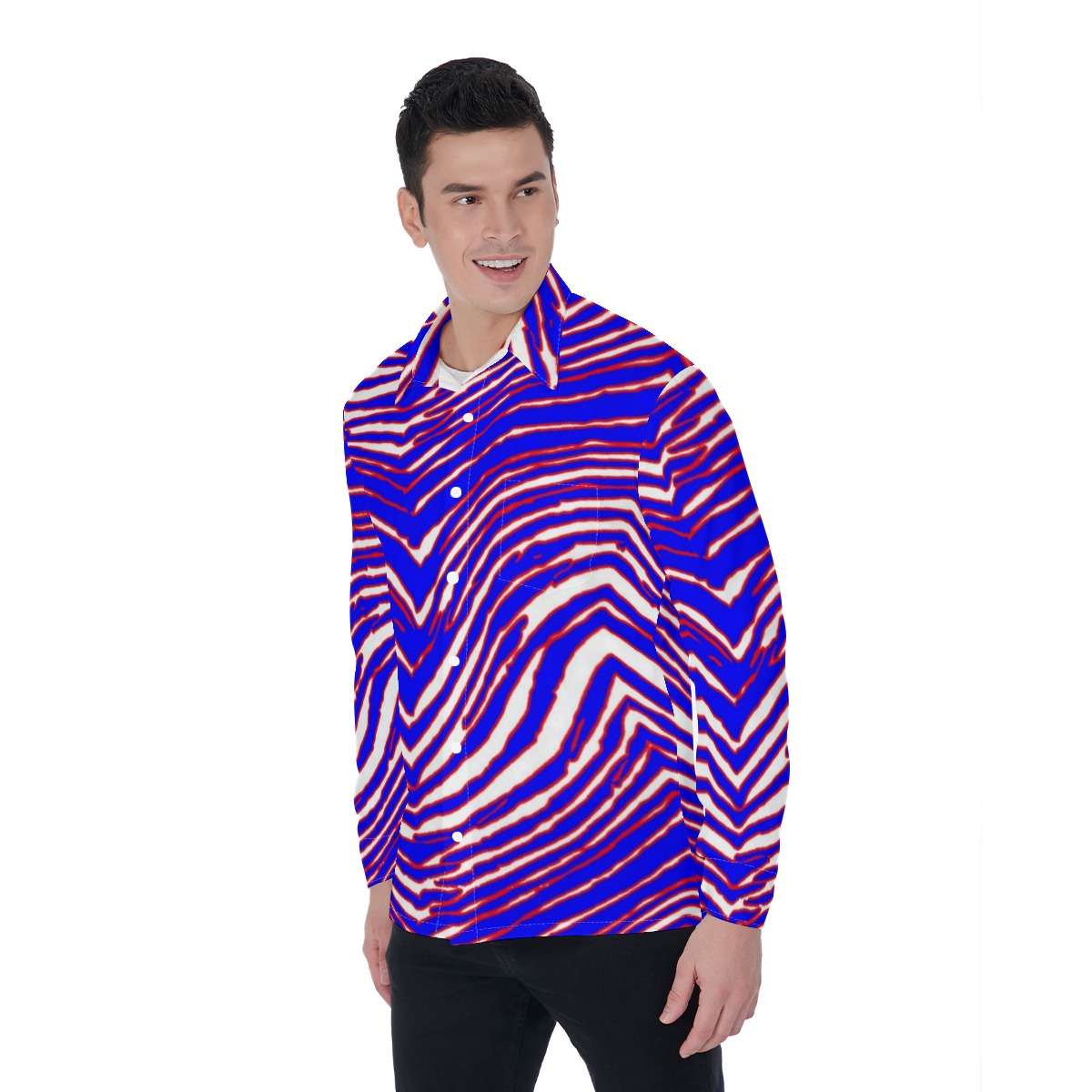 Buffalo Bills Zubaz Men's Long Sleeve Shirt