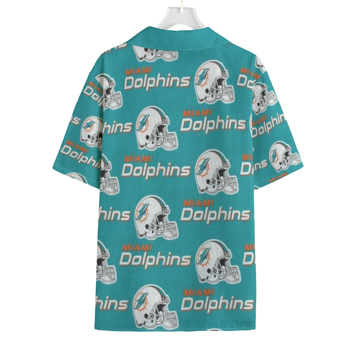 Miami Football Game Day All-Over Print Men's Faux Linen Hawaiian Shirt