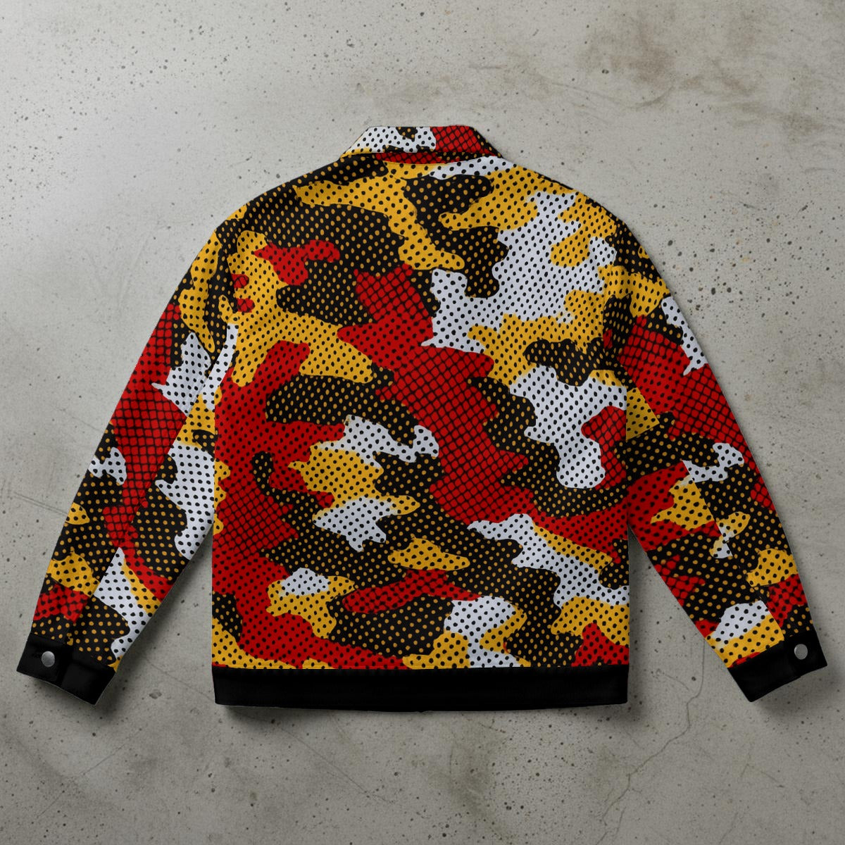 Urban Legend Maryland Terrapins Red Yellow Black Camo Unisex Collared Jacket