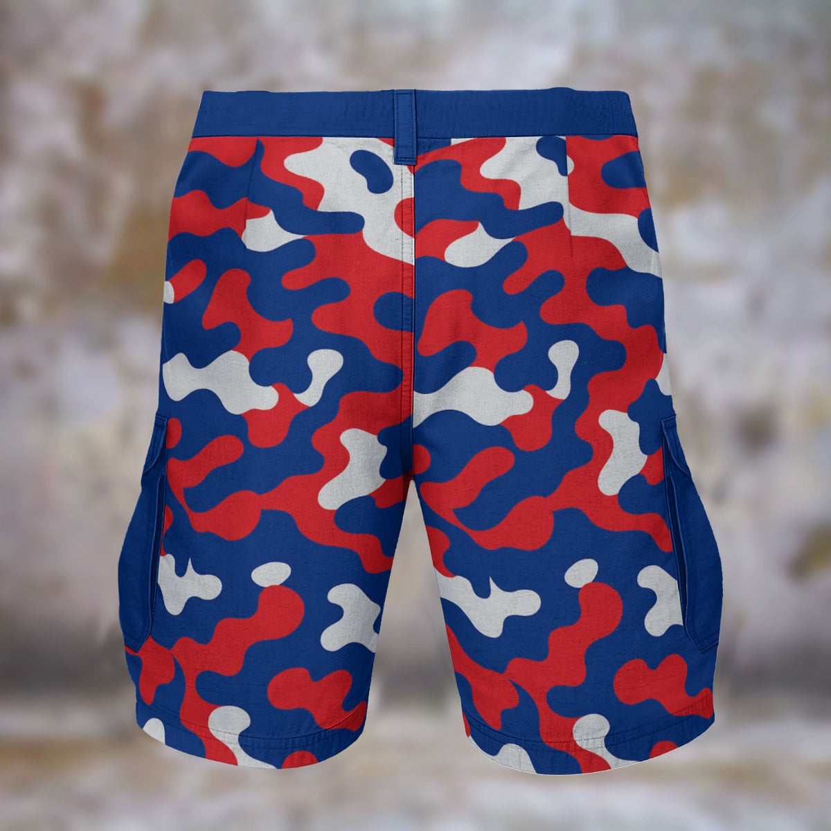 Urban Legend Buffalo Bills Royal Blue Red White Camo Cargo Shorts