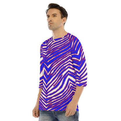 Buffalo Bills Zubaz Men's O-neck Raglan Sleeve T-shirt