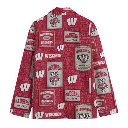 Houston - Cougars Game Day  Flat Lapel Collar Blazer