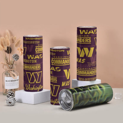 Washington Commanders Tumbler with twinkle surface  20oz