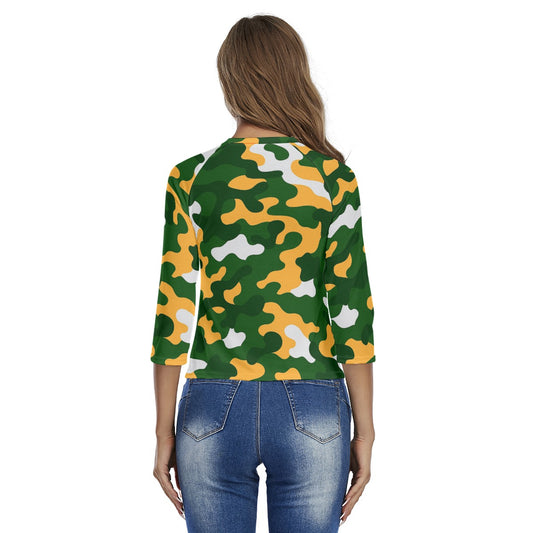 Green Bay Football Game Day All-Over Print Women's Raglan Sleeves T-shirts