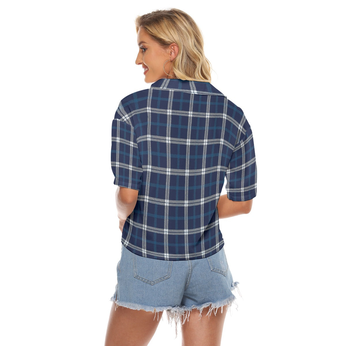 Penn State Tartan Plaid Nittany Lions  Women's V-neck Shirts