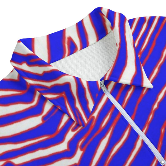 Buffalo Bills Zubaz Unisex Lapel Sweatshirt | 310GSM Cotton