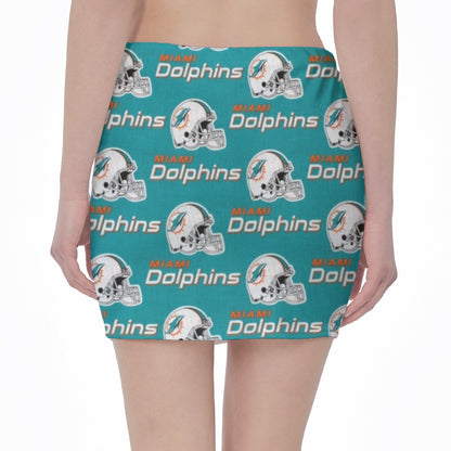 Miami Football Game Day All-Over Print Hip Skirt