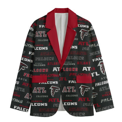 Atlanta Falcons suit Flat Lapel Collar Blazer