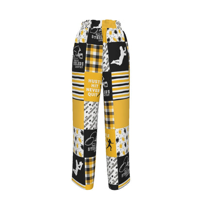 Pittsburgh Steelers Women's Faux Silk Wide-Leg Pants