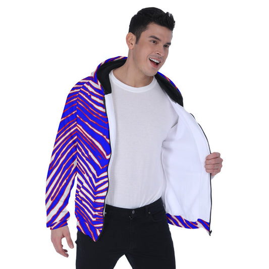 Buffalo Bills Zubaz Men's Heavy Fleece Raglan Zip Up Hoodie With Pocket
