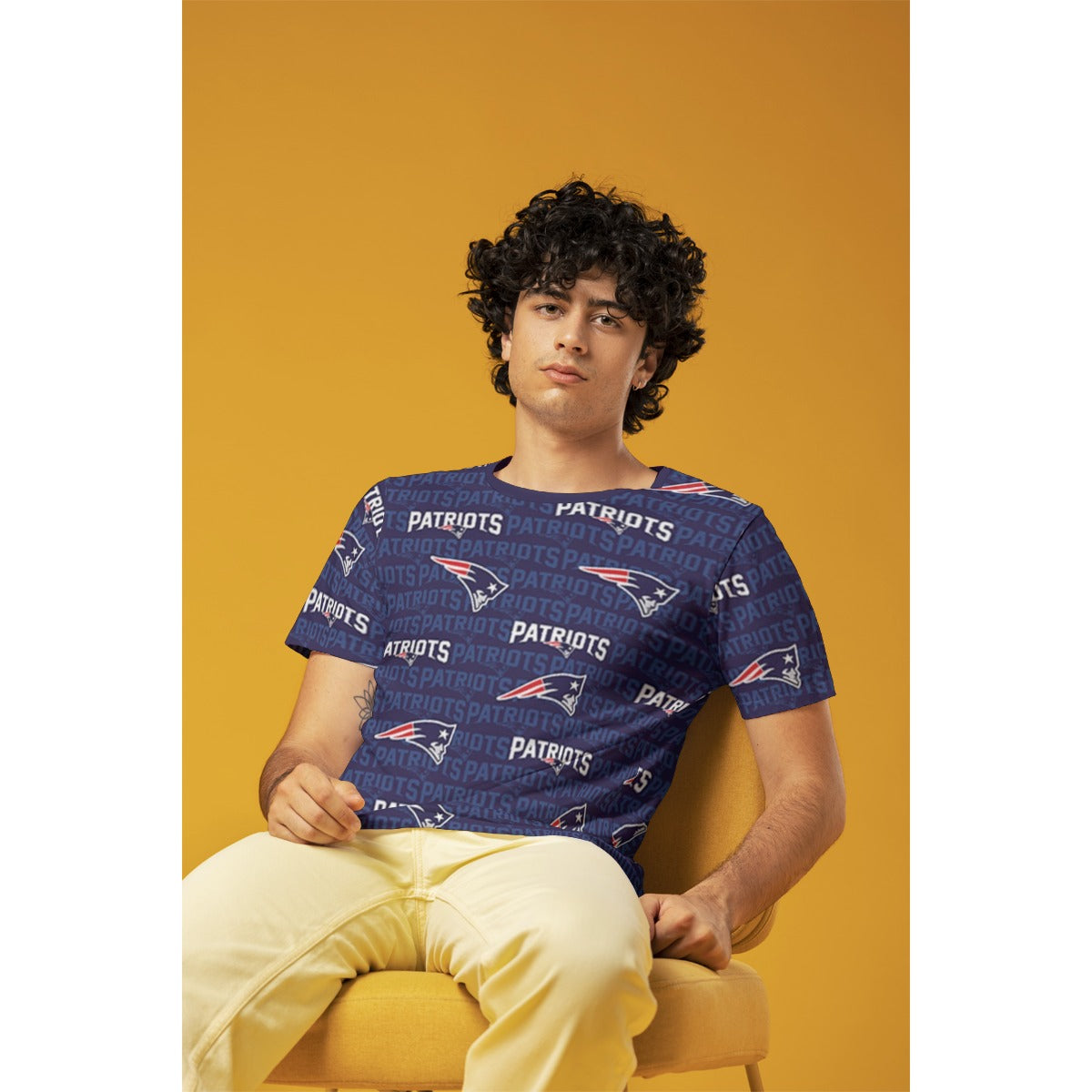 New England Football Game Day All-Over Print Men's O-Neck T-Shirt