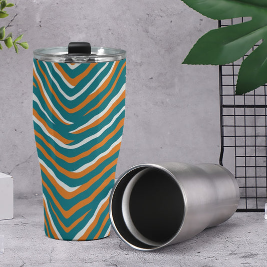 Miami Football Game Day Cone Tumbler 30oz