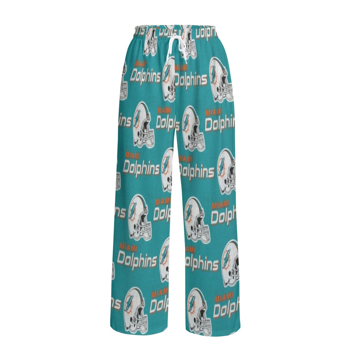 Miami Football Game Day All-Over Print Unisex Knitted Fleece Wide Leg Pants