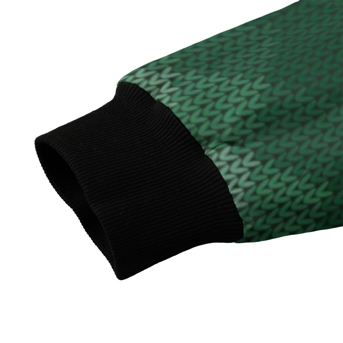 Urban Legend Snow Pattern Christmas Knitted Pattern Geometric Abstract Fleece Bomber Jacket