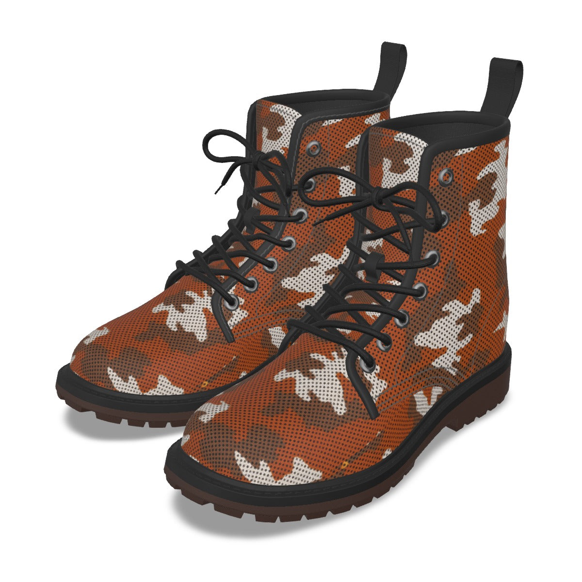 Urban Legend Texas at Austin Burnt Orange and White Camo Martin Short Boots – Longhorns-Inspired Str
