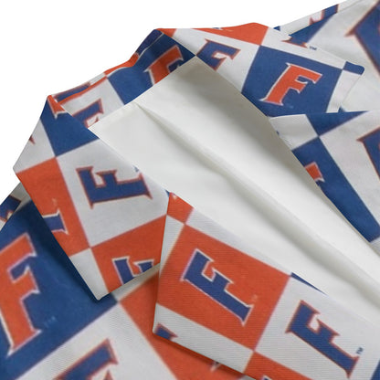 Florida - Gators Game day Casual Flat Lapel Collar Blazer