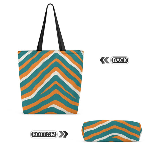 Miami Football Game Day Canvas shopping bag
