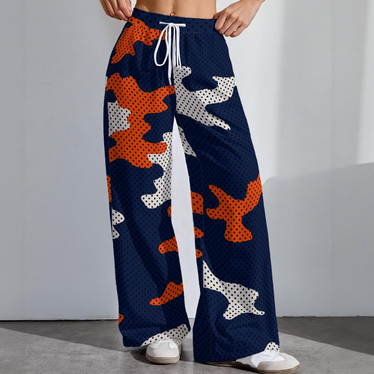 Illinois Urbana - Fighting Illini camo Women's High-Stretch Casual Pants|290GSM